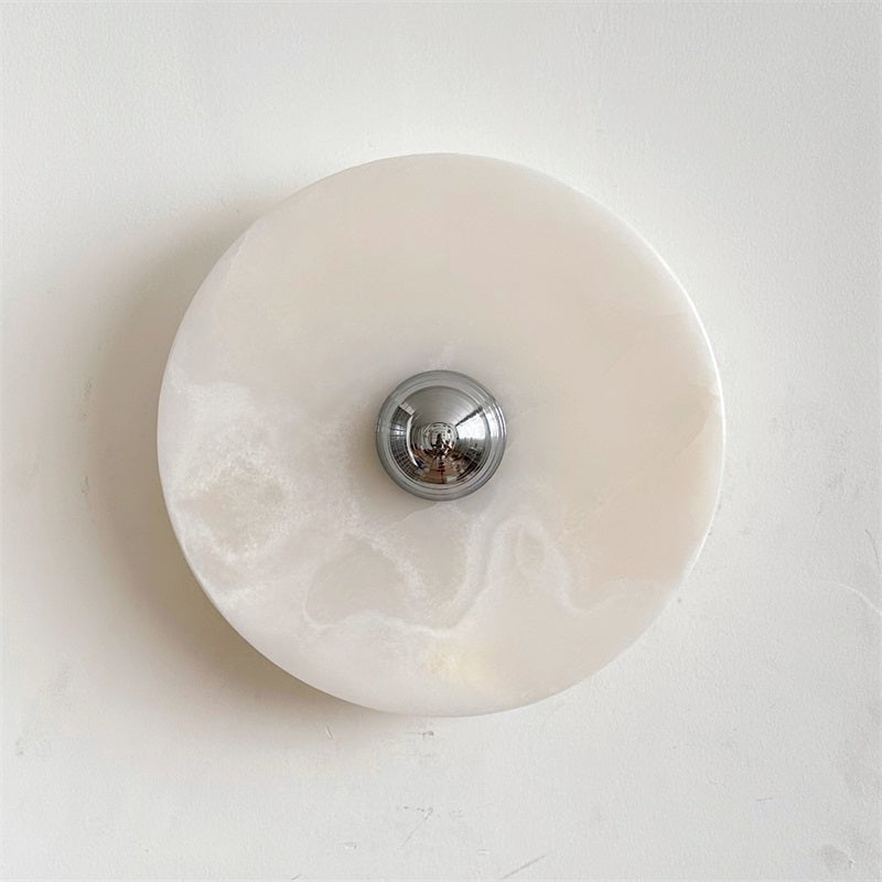 Round Onyx Wall Lamp