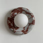 Solene Red Marble Wall Sconce