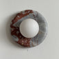 Solene Red Marble Wall Sconce