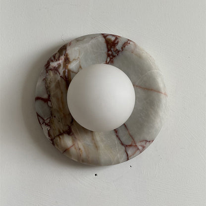 Solene Red Marble Wall Sconce