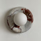 Solene Red Marble Wall Sconce