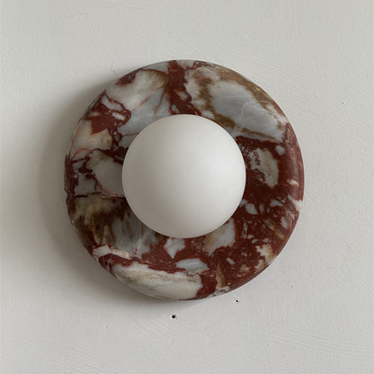 Solene Red Marble Wall Sconce