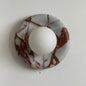 Solene Red Marble Wall Sconce