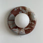 Solene Red Marble Wall Sconce