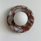 Solene Red Marble Wall Sconce