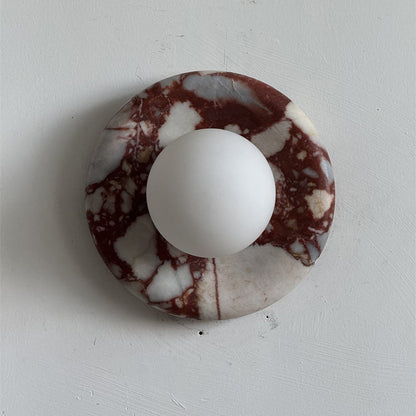 Solene Red Marble Wall Sconce