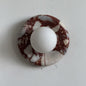 Solene Red Marble Wall Sconce