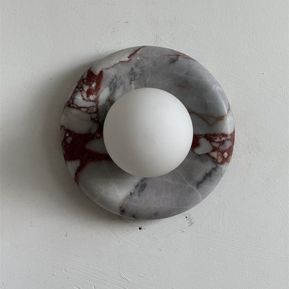 Solene Red Marble Wall Sconce