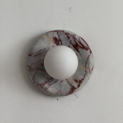 Solene Red Marble Wall Sconce