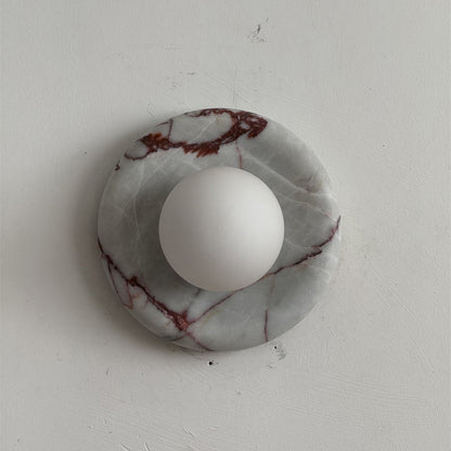 Solene Red Marble Wall Sconce