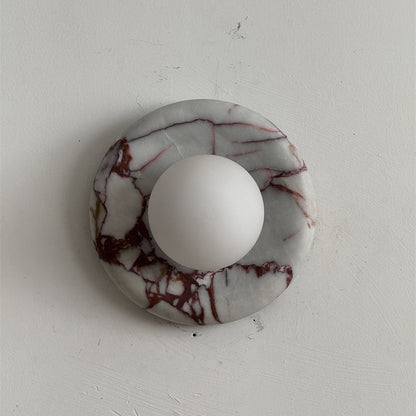 Solene Red Marble Wall Sconce