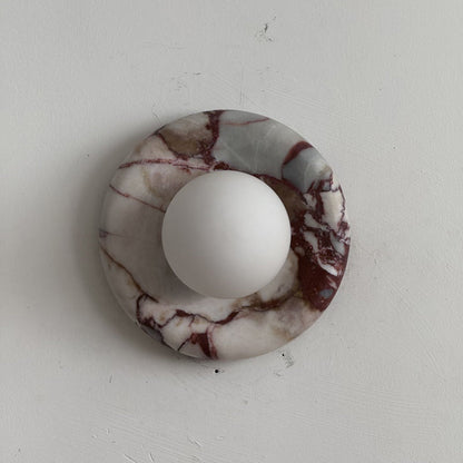 Solene Red Marble Wall Sconce