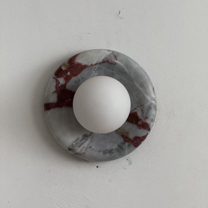 Solene Red Marble Wall Sconce