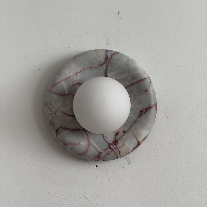 Solene Red Marble Wall Sconce