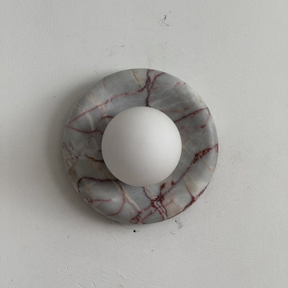 Solene Red Marble Wall Sconce