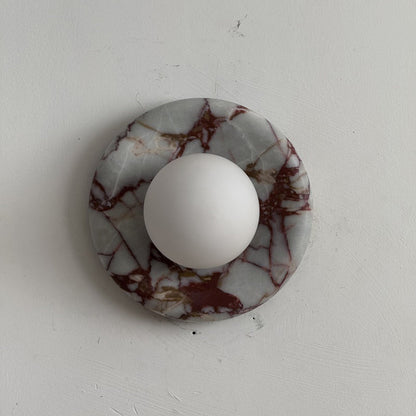 Solene Red Marble Wall Sconce