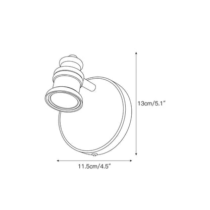 Doria Brass Plug-in Wall Sconce