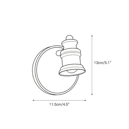 Doria Brass Wall Lamp