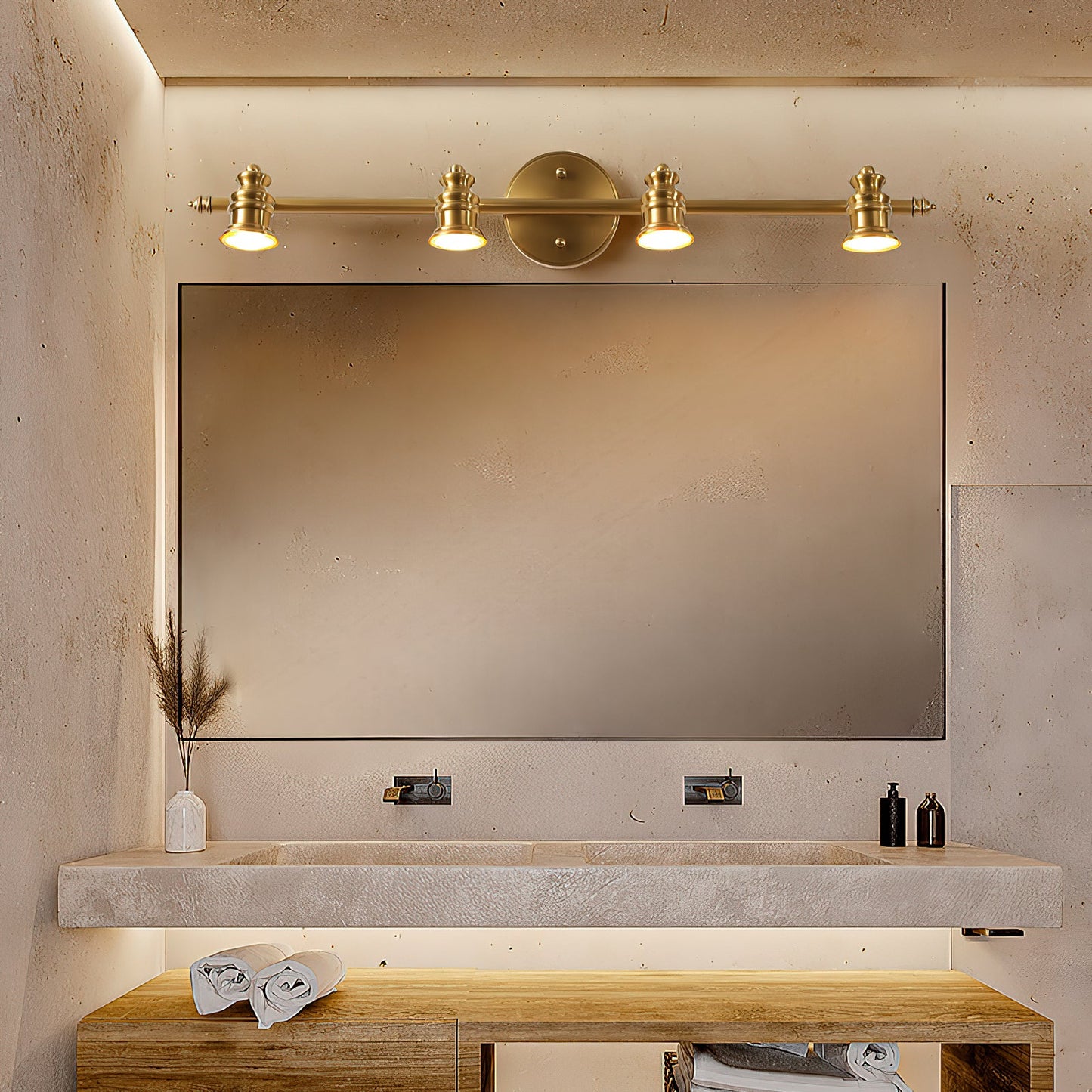 Doria Brass Wall Lamp