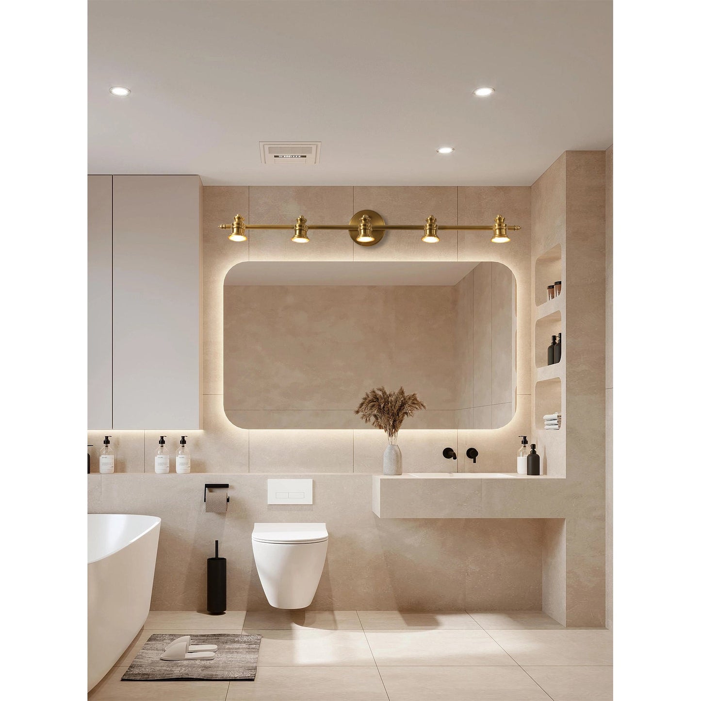 Doria Brass Wall Lamp