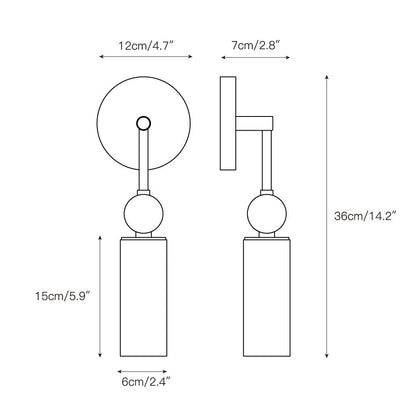 Harlin Alabaster Plug-in Wall Sconce