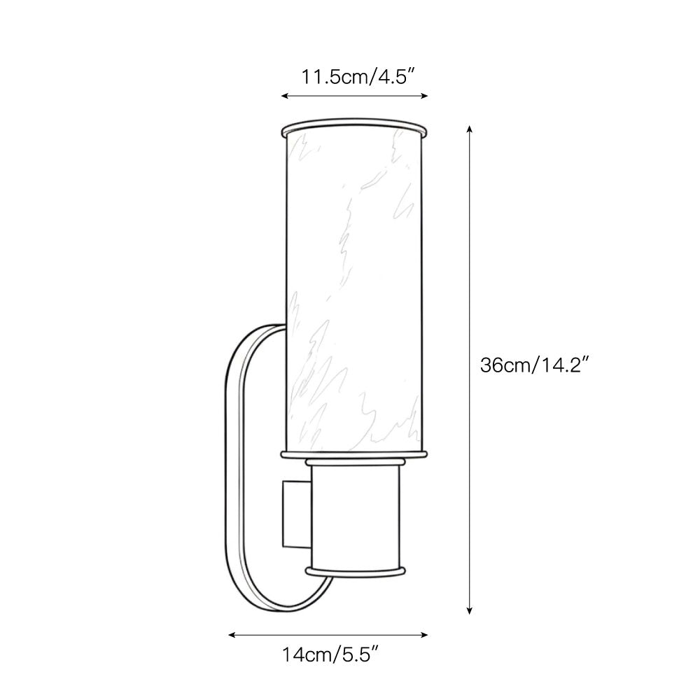 Vesia Vertical Alabaster Sconce