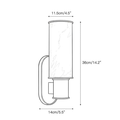 Vesia Vertical Alabaster Sconce