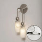 Harlin Alabaster Plug-in Wall Sconce