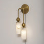 Harlin Alabaster Plug-in Wall Sconce
