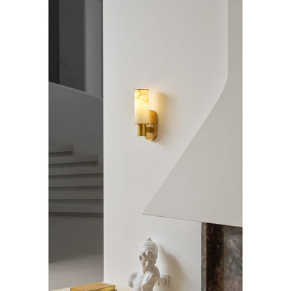 Vesia Vertical Alabaster Sconce