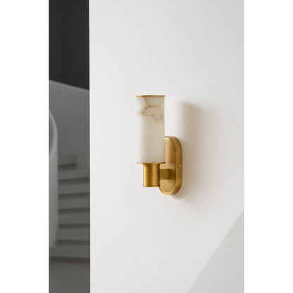 Vesia Vertical Alabaster Sconce