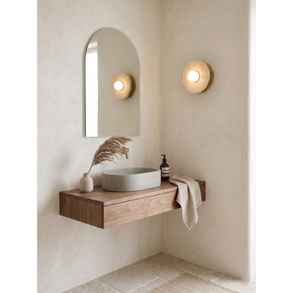 Haven Travertine Wall Sconce