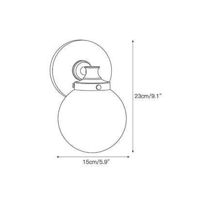 Hayes Glass Ball Wall Sconce