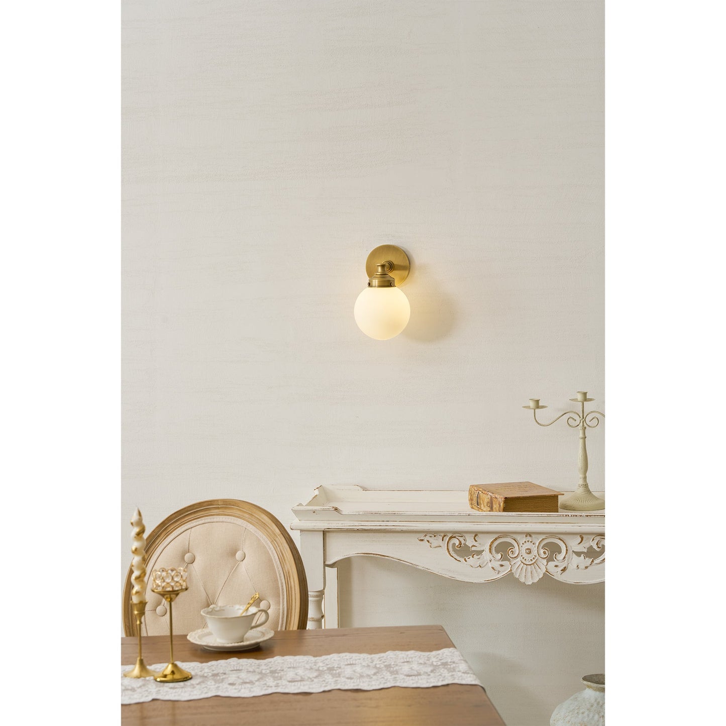 Quinara Glass Ball Wall Sconce