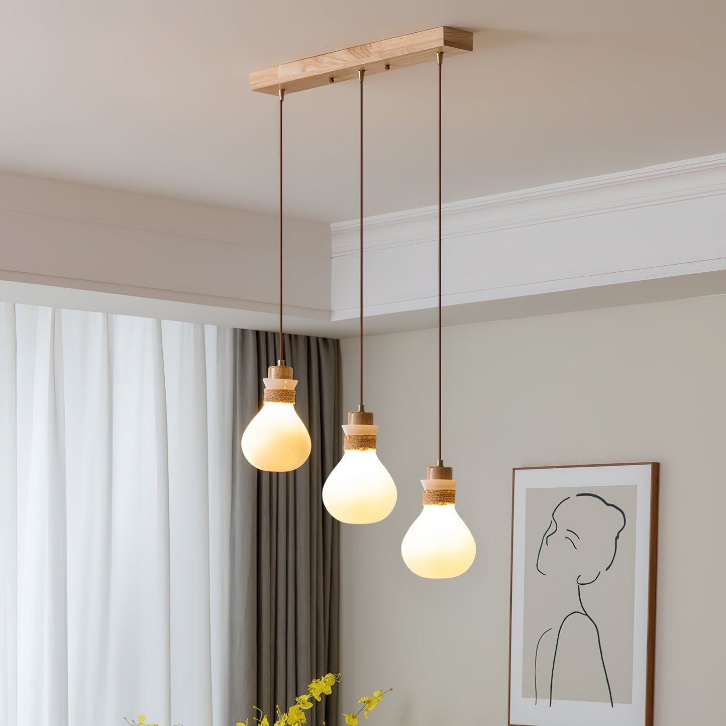 Ragnar Rope Glass Pendant Lamp