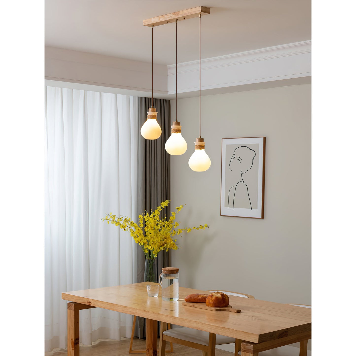 Ragnar Rope Glass Pendant Lamp