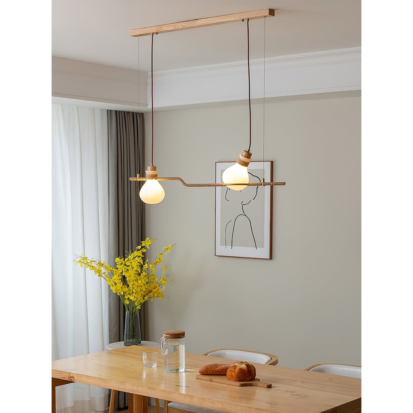 Ragnar Rope Glass Pendant Lamp