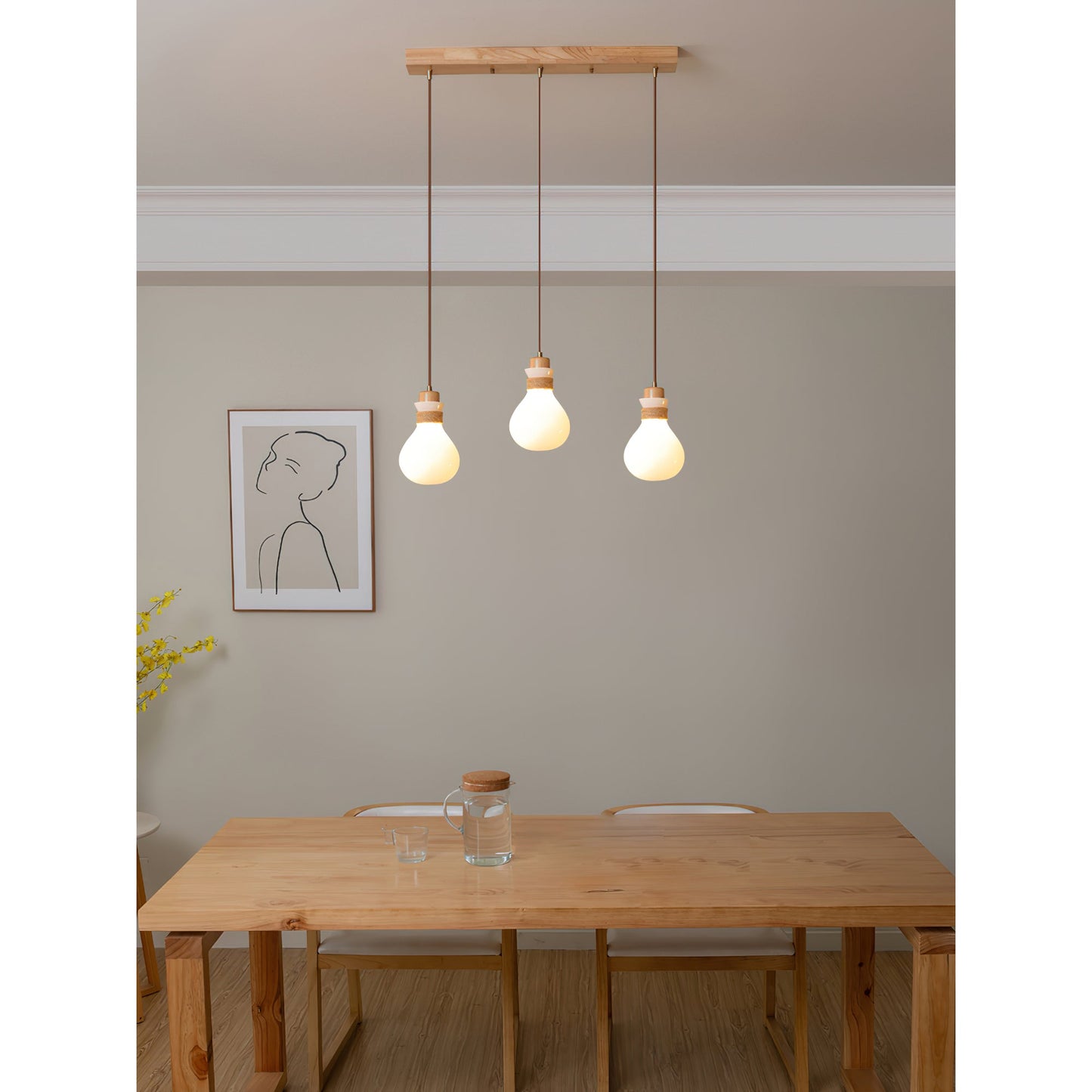 Ragnar Rope Glass Pendant Lamp