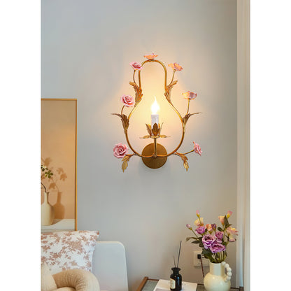 Talia Floral Wall Lamp