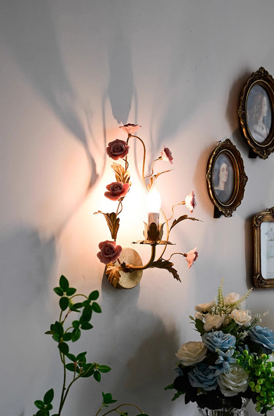 Talia Floral Wall Lamp