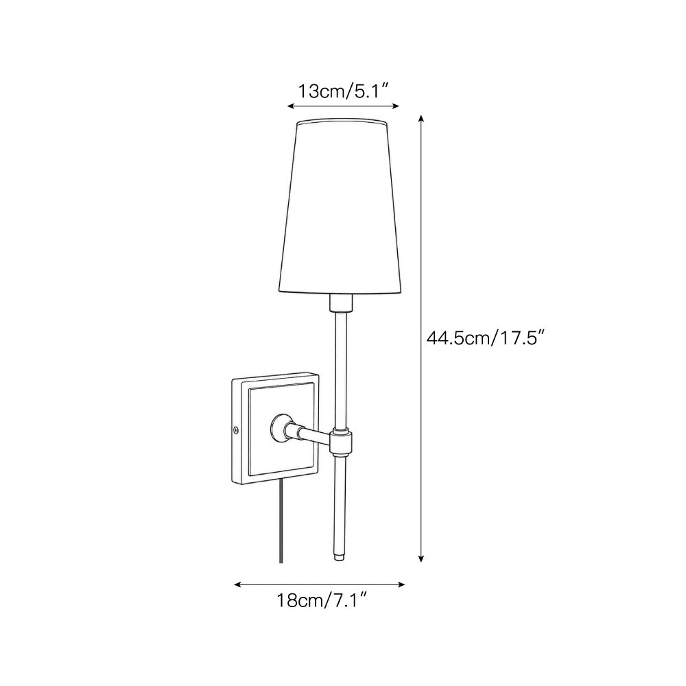 Statice Plug-in Wall Sconce