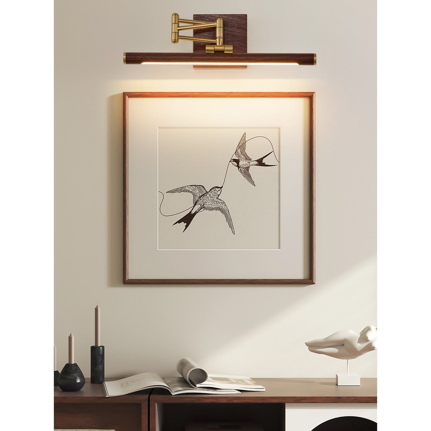 Stave Brass Wall Lamp