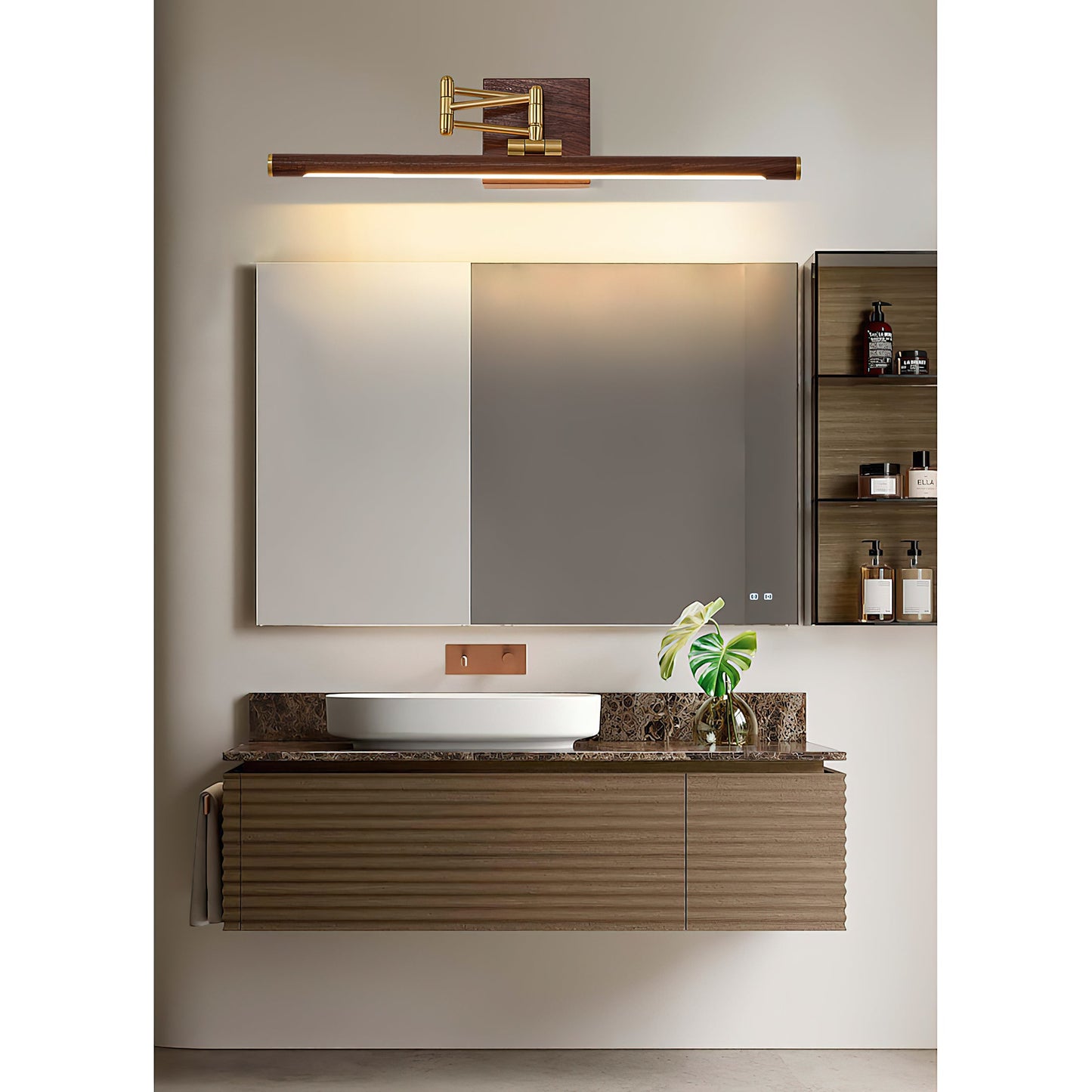 Stave Brass Wall Lamp