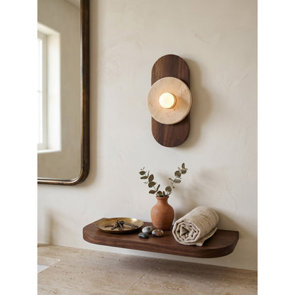 Horizon Travertine Wall Sconce