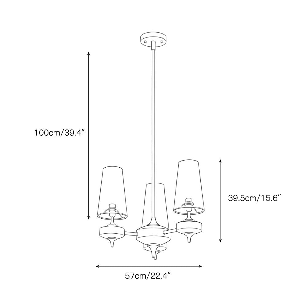 Dorian Rho Chandelier