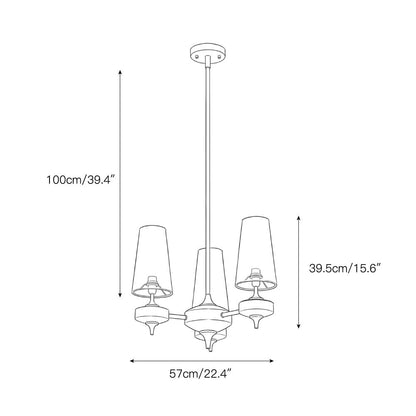Dorian Rho Chandelier