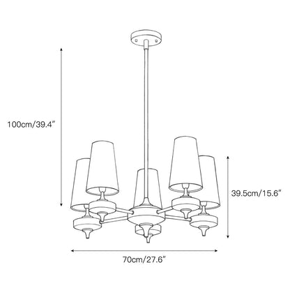 Dorian Rho Chandelier