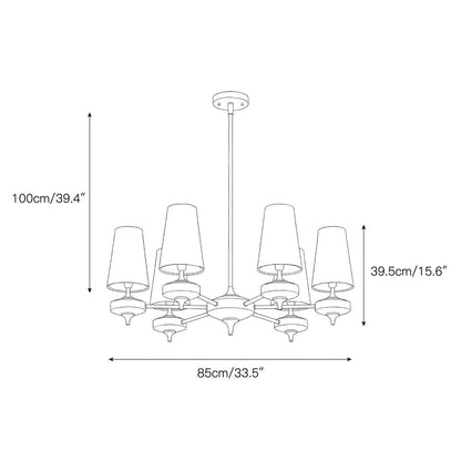 Dorian Rho Chandelier