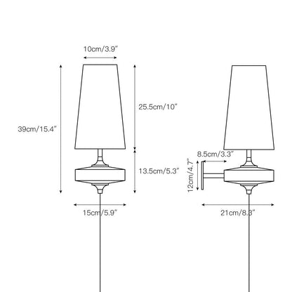 Dorian Rho Plug-in Wall Lamp
