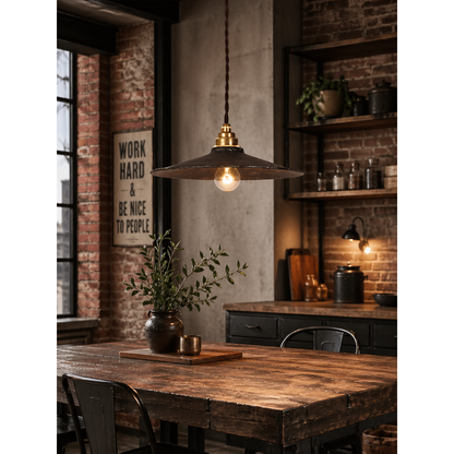 Industrial Flat Pendant Light